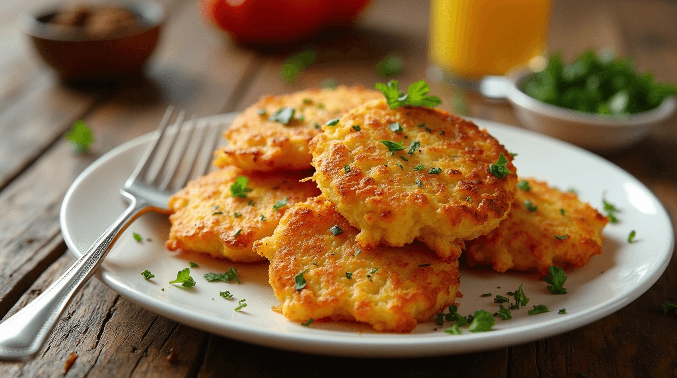 Golden Hash Browns with Sautéed Peppers and Onions