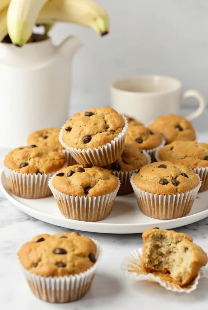 Delicious and easy muffins banana recipe! Perfectly moist and packed with flavor, these homemade muffins are a must-try for banana lovers