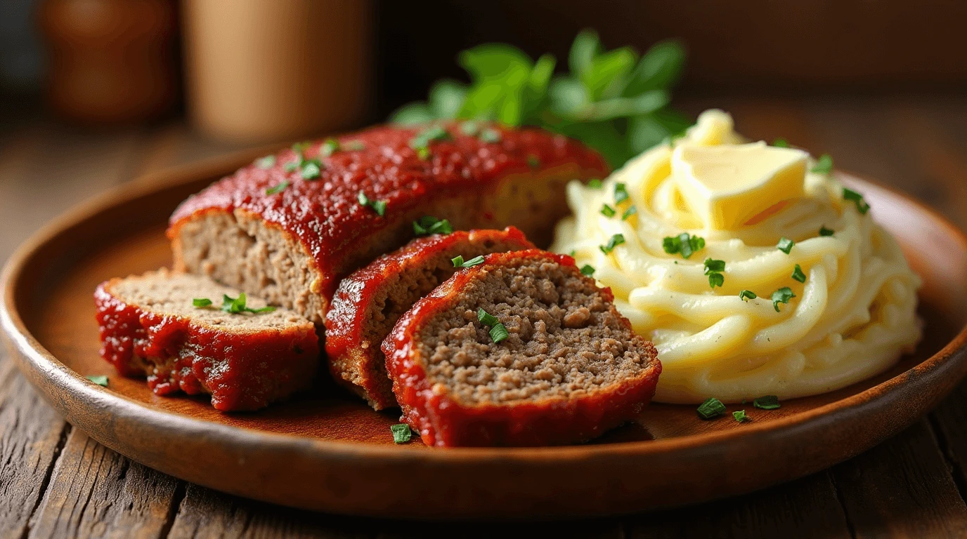 meatloaf and mashed potatoes