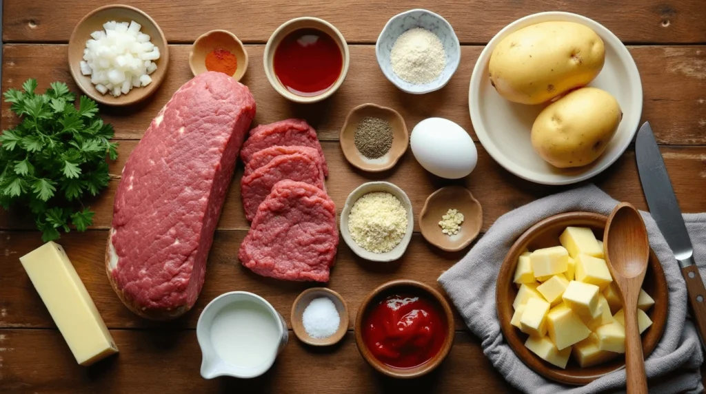 Enjoy the ultimate comfort food with this easy homemade meatloaf and mashed potatoes recipe—juicy, flavorful, and perfect for a hearty meal