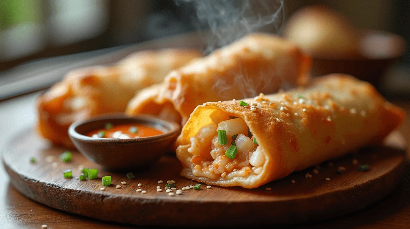 seafood egg rolls