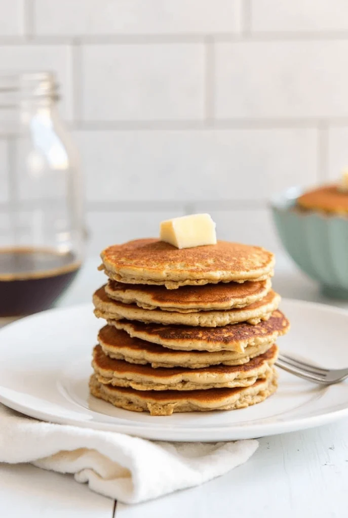 Enjoy fluffy oatmeal pancakes with this easy, healthy recipe. Irresistible joy in every bite—perfect for breakfast