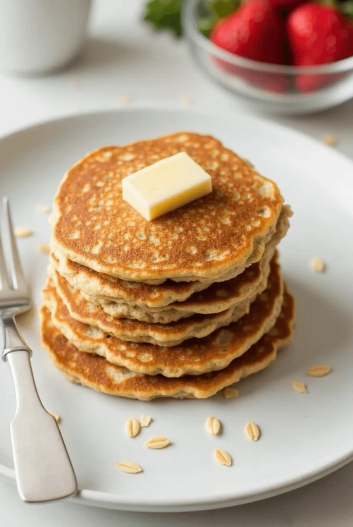 Enjoy fluffy oatmeal pancakes with this easy, healthy recipe. Irresistible joy in every bite—perfect for breakfast